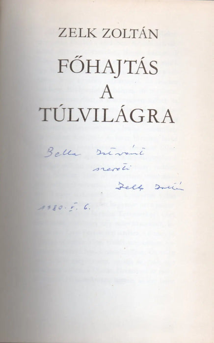 Főhajtás a túlvilágra - Oskola Antikvárium