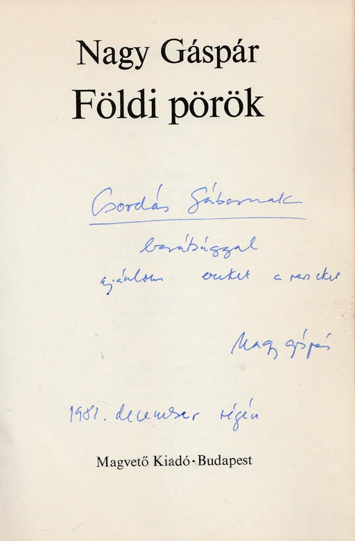 Földi pörök - Oskola Antikvárium