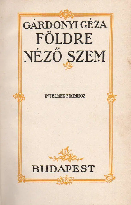 Földre néző szem - Oskola Antikvárium