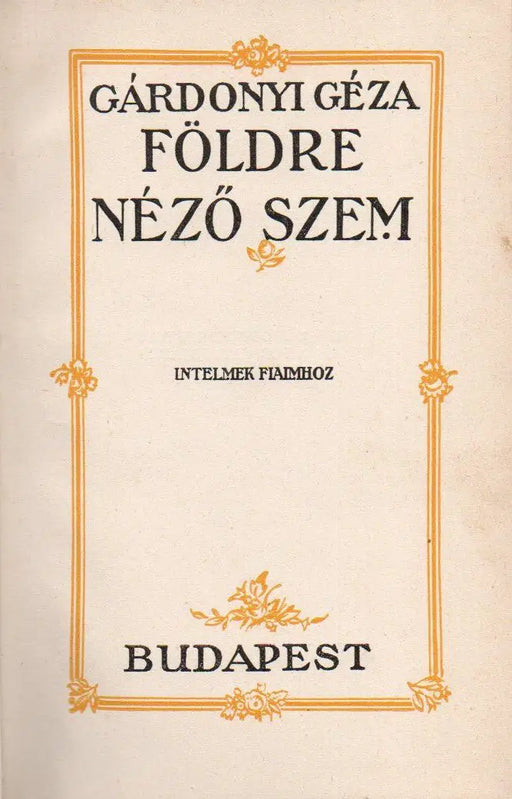 Földre néző szem - Oskola Antikvárium