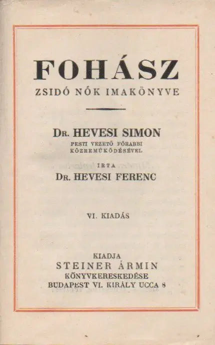 Fohász - Oskola Antikvárium