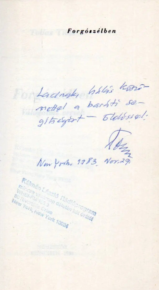 Forgószélben - Oskola Antikvárium