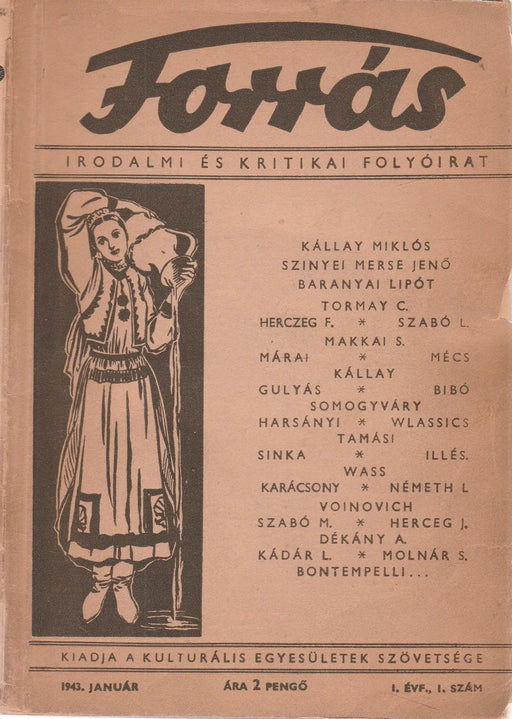 Forrás 1943. I. évfolyam 1. szám - Oskola Antikvárium
