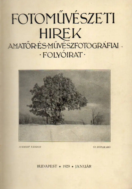 Fotoművészeti Hírek IX. évfolyam 1929 - Oskola Antikvárium