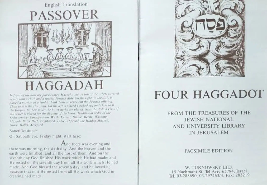 Four Haggadot - Oskola Antikvárium
