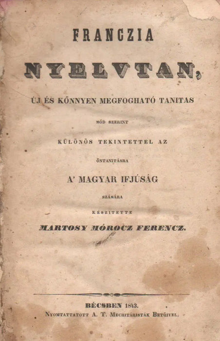 Franczia nyelvtan I - II. - Oskola Antikvárium