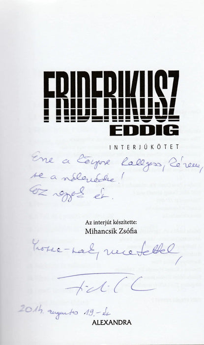 Friderikusz eddig - Oskola Antikvárium