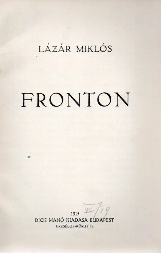 Fronton - Oskola Antikvárium