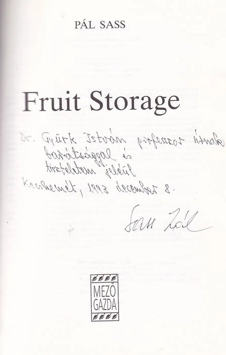 Fruit Storage - Oskola Antikvárium