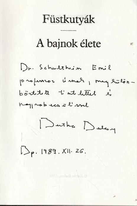 Füstkutyák - A bajnok élete - Oskola Antikvárium