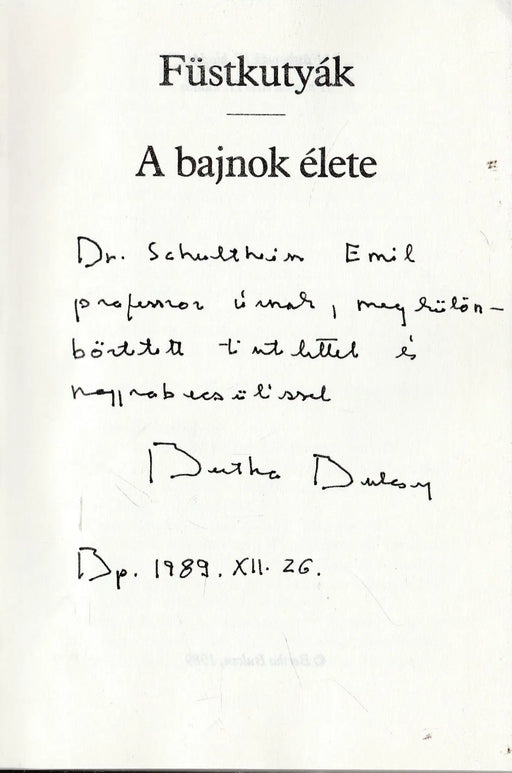 Füstkutyák - A bajnok élete - Oskola Antikvárium