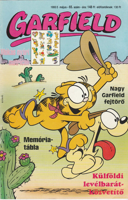 Garfield 1995/5 május 65. szám - Oskola Antikvárium