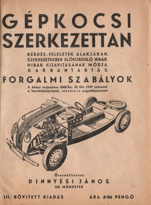 Gépkocsi szerkezettan - Oskola Antikvárium