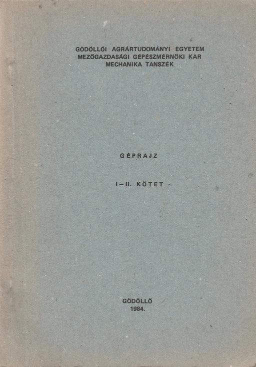 Géprajz I - II. - Oskola Antikvárium