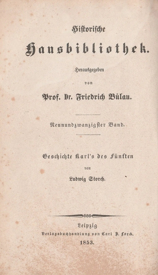 Geschichte Kaiser Karl's des Fünften - Oskola Antikvárium