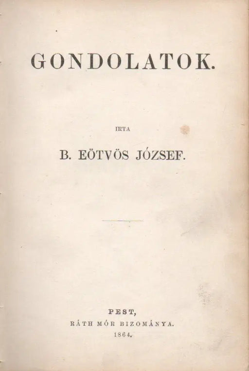 Gondolatok - Oskola Antikvárium