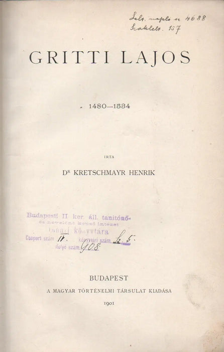 Gritti Lajos 1480 - 1534 - Izabella királyné 1519 - 1559 - Oskola Antikvárium