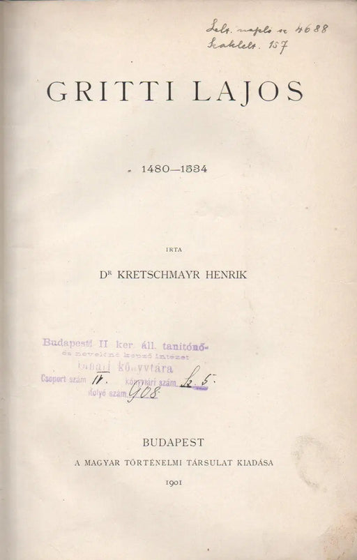 Gritti Lajos 1480 - 1534 - Izabella királyné 1519 - 1559 - Oskola Antikvárium