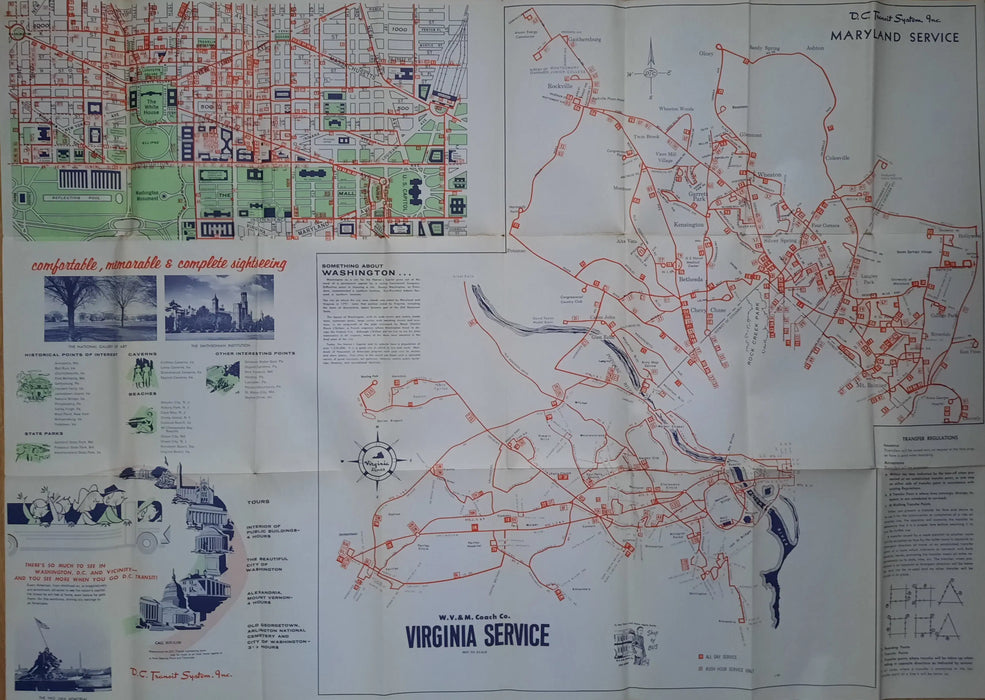 Guide Map Washington, D. C. - Oskola Antikvárium