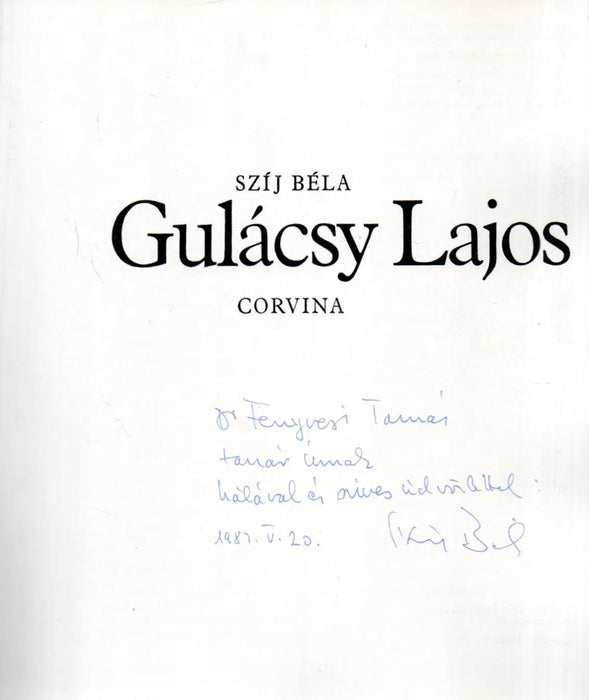 Gulácsy Lajos - Oskola Antikvárium