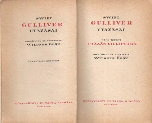 Gulliver utazásai I - IV. - Oskola Antikvárium