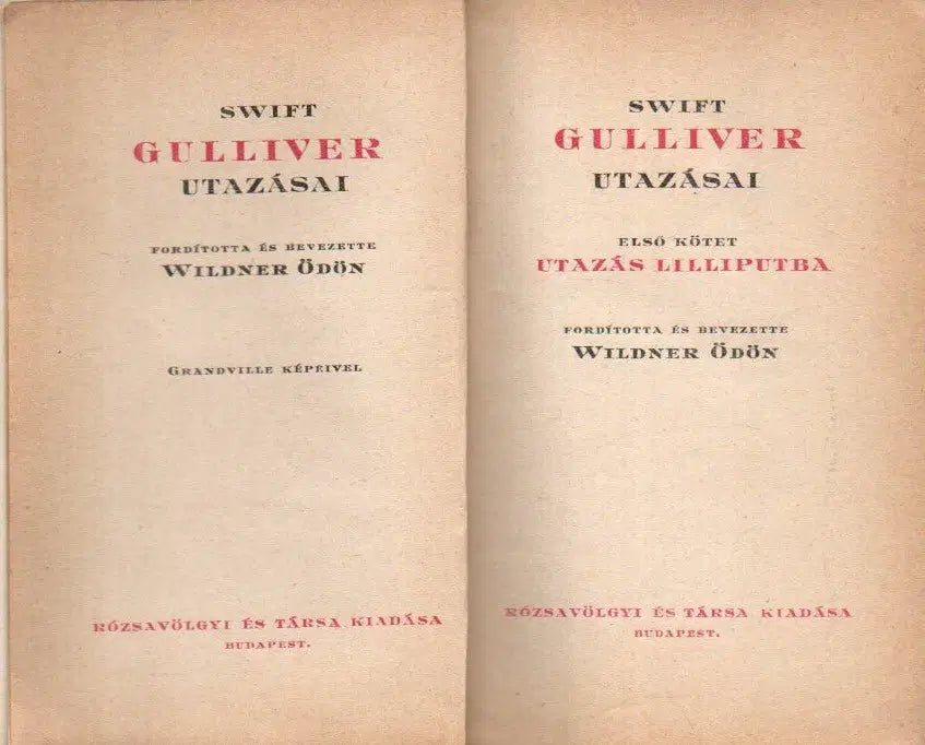 Gulliver utazásai I - IV. - Oskola Antikvárium