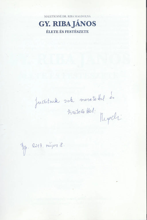 Gy. Riba János élete és festészete - Oskola Antikvárium