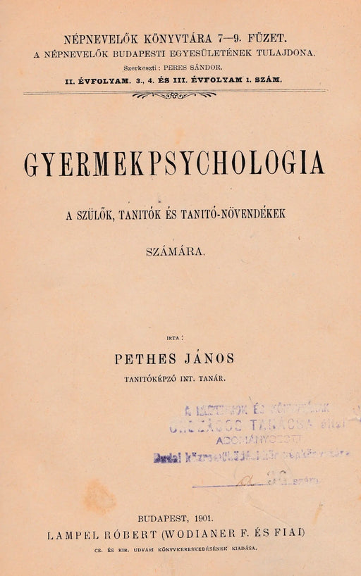Gyermekpsychologia - Oskola Antikvárium