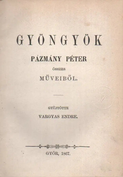 Gyöngyök - Oskola Antikvárium