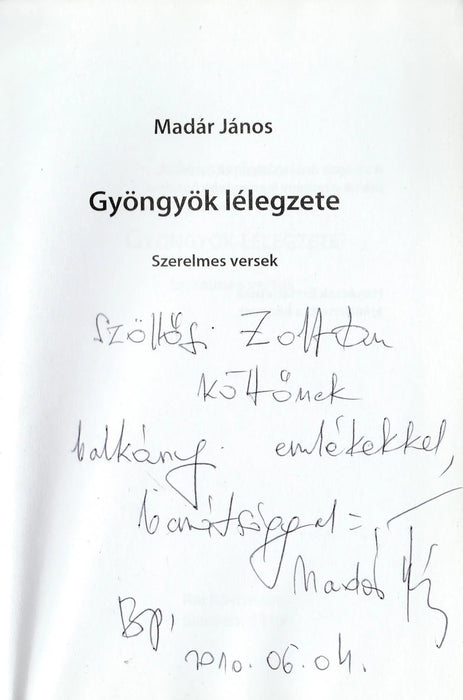 Gyöngyök lélegzete - Oskola Antikvárium