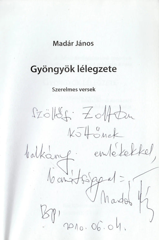 Gyöngyök lélegzete - Oskola Antikvárium