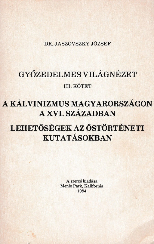Győzedelmes világnézet III. - Oskola Antikvárium
