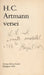 H. C. Artmann versei - Oskola Antikvárium