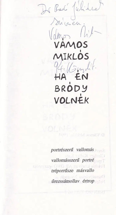 Ha én Bródy volnék - Oskola Antikvárium