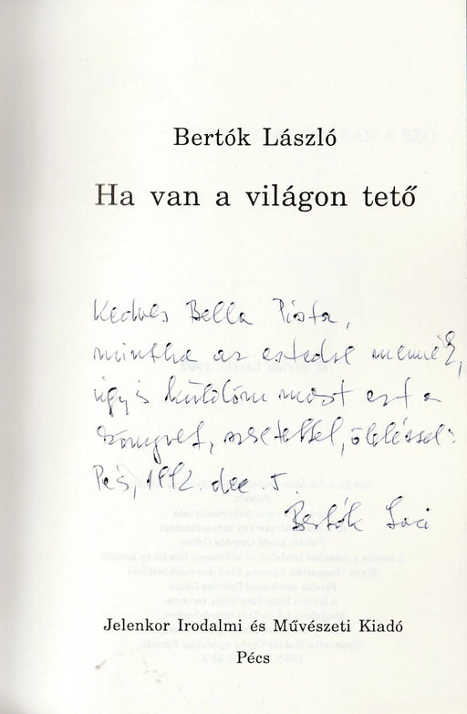 Ha van a világon tető - Oskola Antikvárium