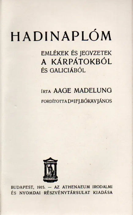 Hadinaplóm - Oskola Antikvárium