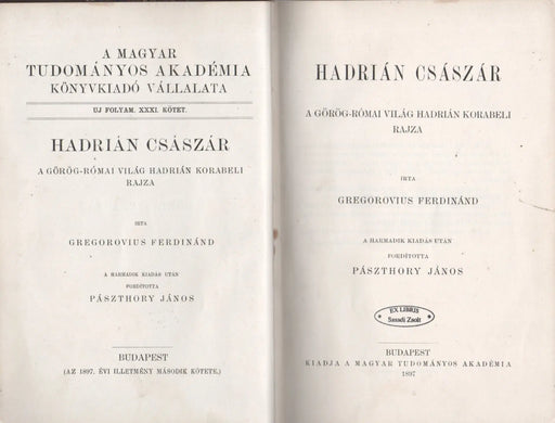 Hadrián császár - Oskola Antikvárium