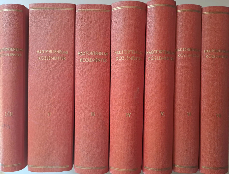 Hadtörténeti közlemények I - VII. évfolyam 1954 - 1960 - Oskola Antikvárium
