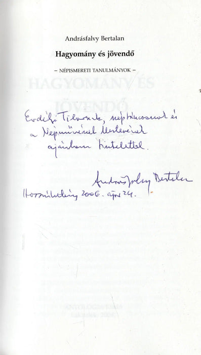 Hagyomány és jövendő - Oskola Antikvárium