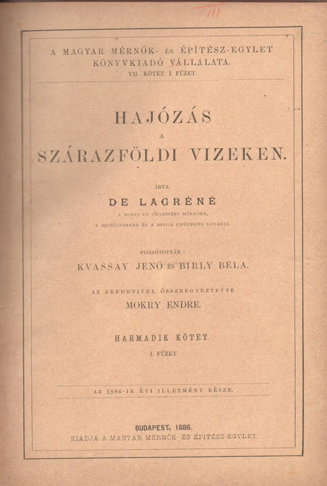 Hajózás a szárazföldi vizeken II - III. - Oskola Antikvárium