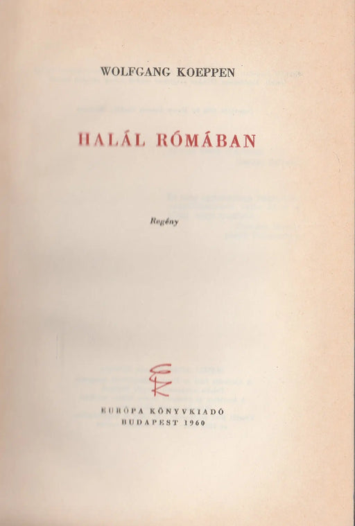 Halál Rómában - Oskola Antikvárium