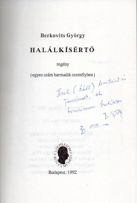 Halálkísértő - Oskola Antikvárium