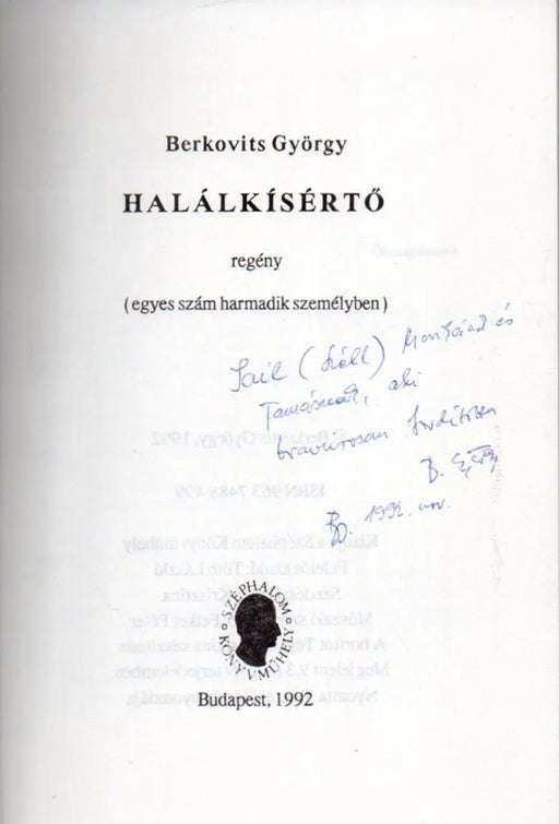 Halálkísértő - Oskola Antikvárium