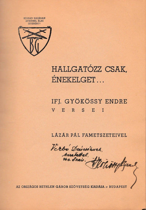Hallgatózz csak, énekelget... - Oskola Antikvárium