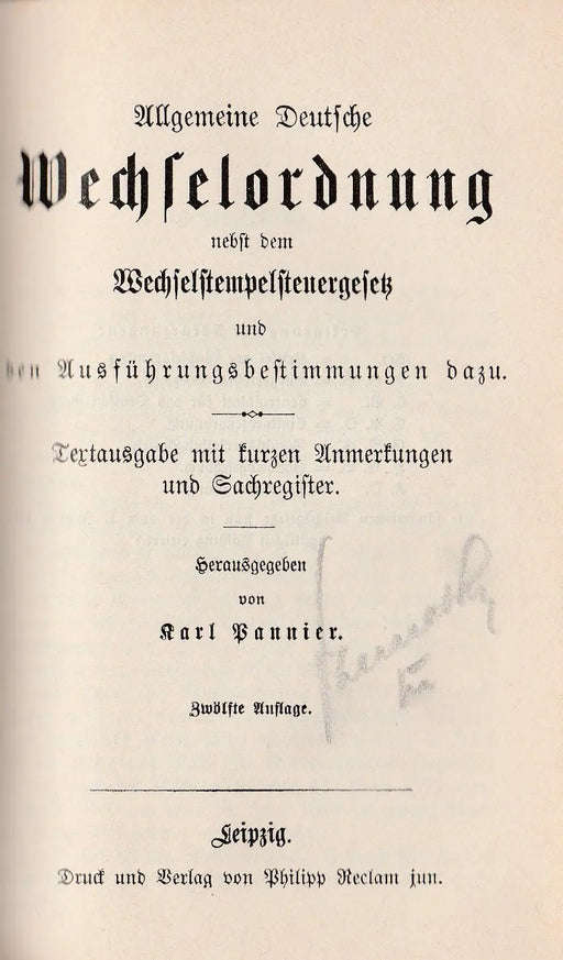 Handelsgesehbuch für das Deutsche Reich - Allgemeine Deutsche Wechselordnung - Konkursordnung für das Deutsche Reich - Oskola Antikvárium