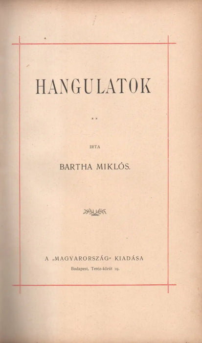 Hangulatok - Oskola Antikvárium