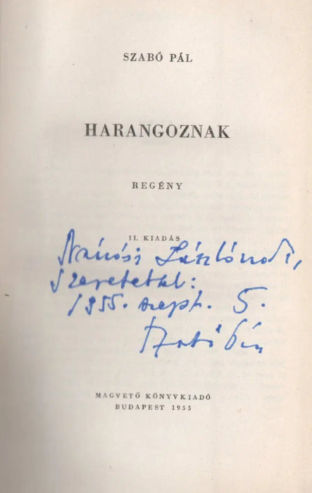 Harangoznak - Oskola Antikvárium