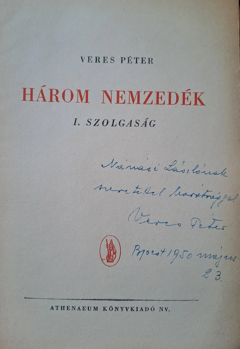 Három nemzedék I. - Szolgaság - Oskola Antikvárium