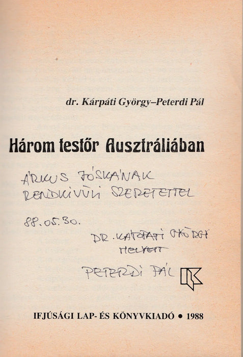 Három testőr Ausztráliában - Oskola Antikvárium
