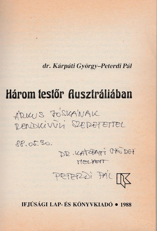 Három testőr Ausztráliában - Oskola Antikvárium